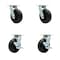 Service Caster Tool Box Caster Wheel Set 6'' Polyolefin Swivel Casters, 4PK TOOL-SCC-30CS620-POB-2-TLB-2 - alternate 1
